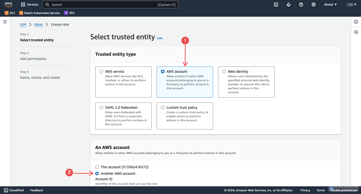 Choose trusted entity