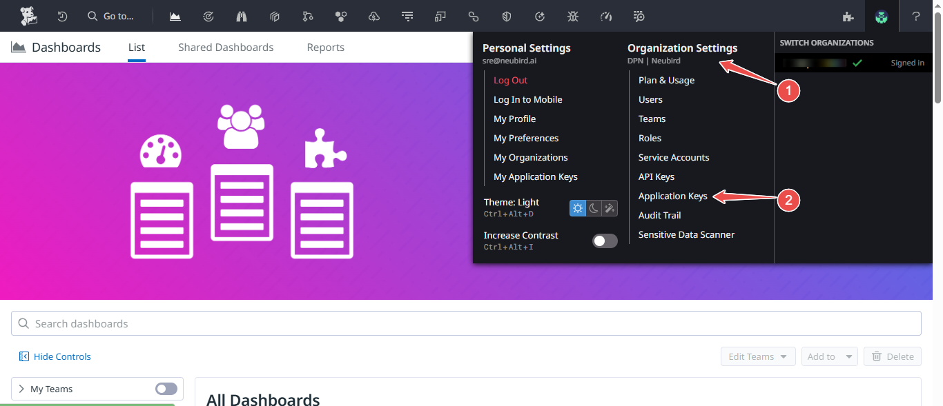 Application Keys
